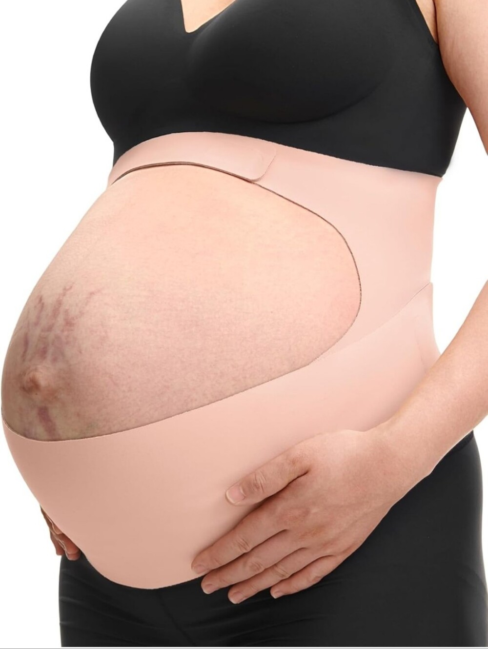 Momcozy Maternity Pregnancy Waistband Xl Oyster Pink - Picture 2 of 4